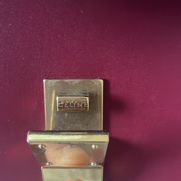 Celine mini box bag in red - Picture 4 of 13